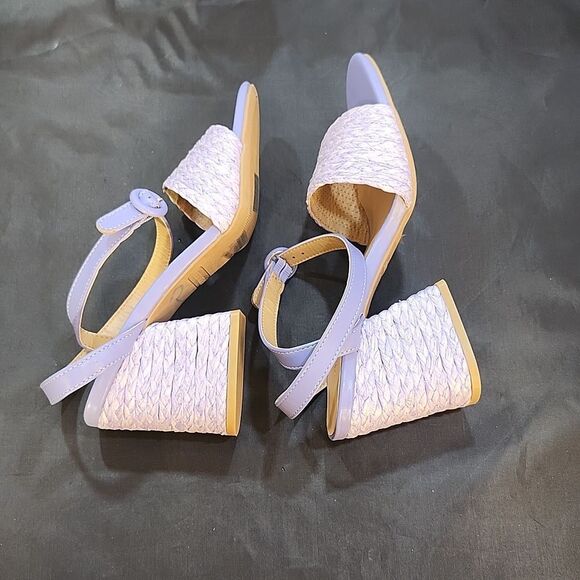 BRAND NEW BAMBOO MADDY-02 RAFFIA BLOCK HEEL BRAIDED STRAP SANDAL - Picture 14 of 16